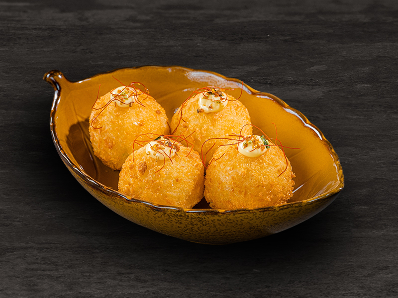 Токийские аранчини из тунца с манго Токийские аранчини из тунца с манго