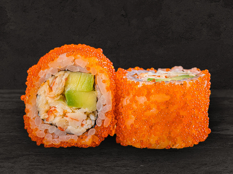 Ролл Калифорния со снежным крабом Ролл Калифорния со снежным крабом