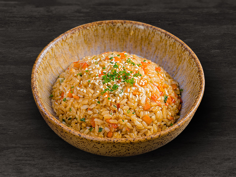 Жареный рис с овощами Жареный рис с овощами