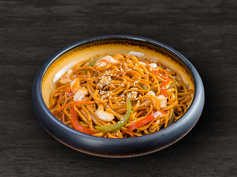 Лапша удон с креветками Лапша удон с креветками