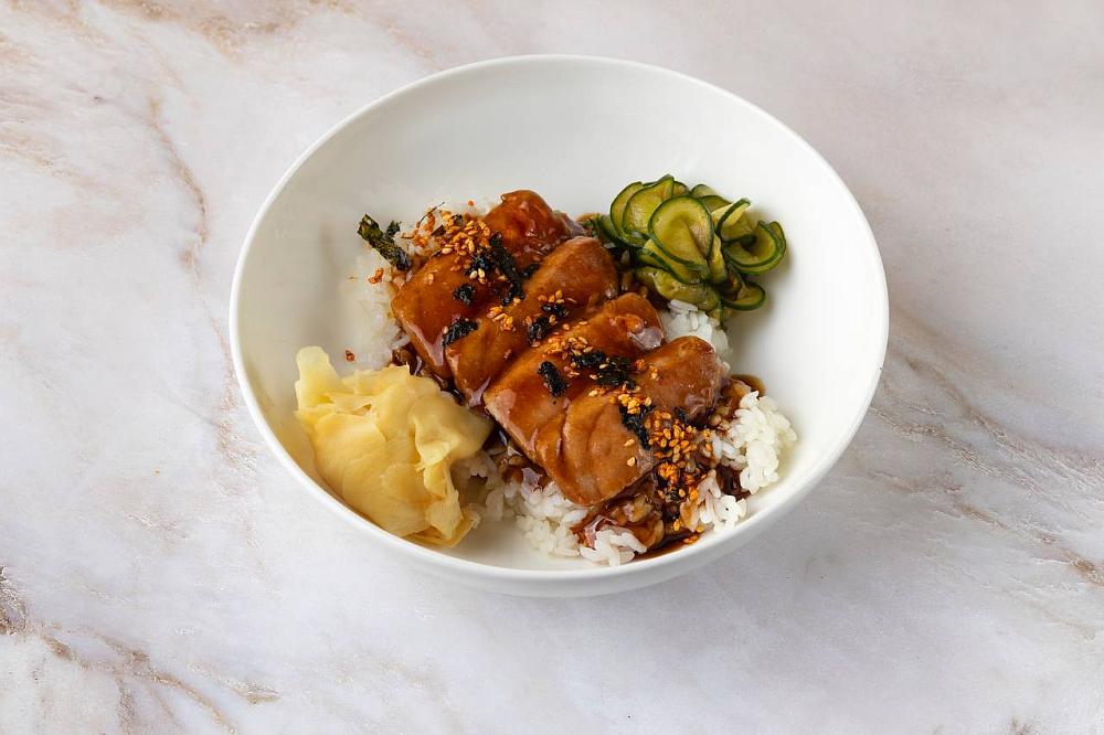 Тунец терияки с рисом 